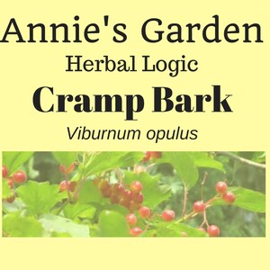 Cramp Bark Organic Herbal Tincture - Herbal Extract