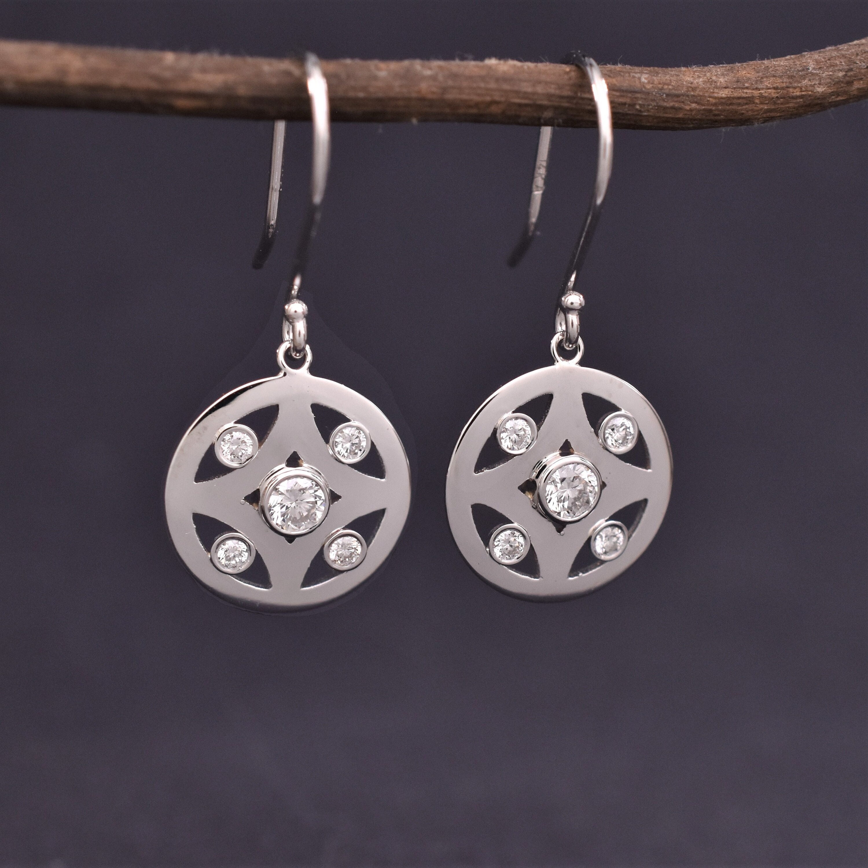 Details about Natural Diamond Round Lace Earrings in Sterling Silver 0.21 ct. t.w. #21 Details about Natural Diamond Round Lace Earrings in Sterling Silver 0.21 ct. t.w. #21