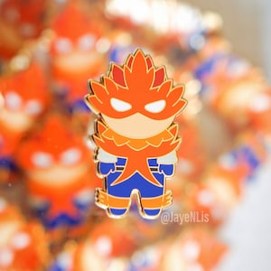 Fire Pops, Hard Enamel Pin, Fanart Character Pin, Cute Hard Enamel Lapel Pin Badge, Backpack Pin, Anime Manga Enamel Pin