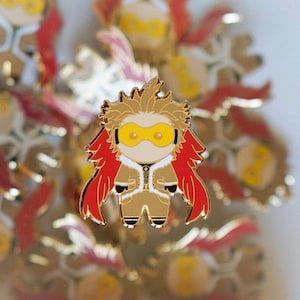 Hawks, Hard Enamel Pin, Fanart Character Pin, Cute Hard Enamel Lapel Pin Badge, Backpack Pin, Anime Manga Enamel Pin