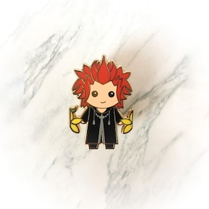 Axel, Sea Salt Trio, KH Inspired Enamel Pin, Fanart Character pin, Video Games, Gift for Collectors, Gift for Gamers