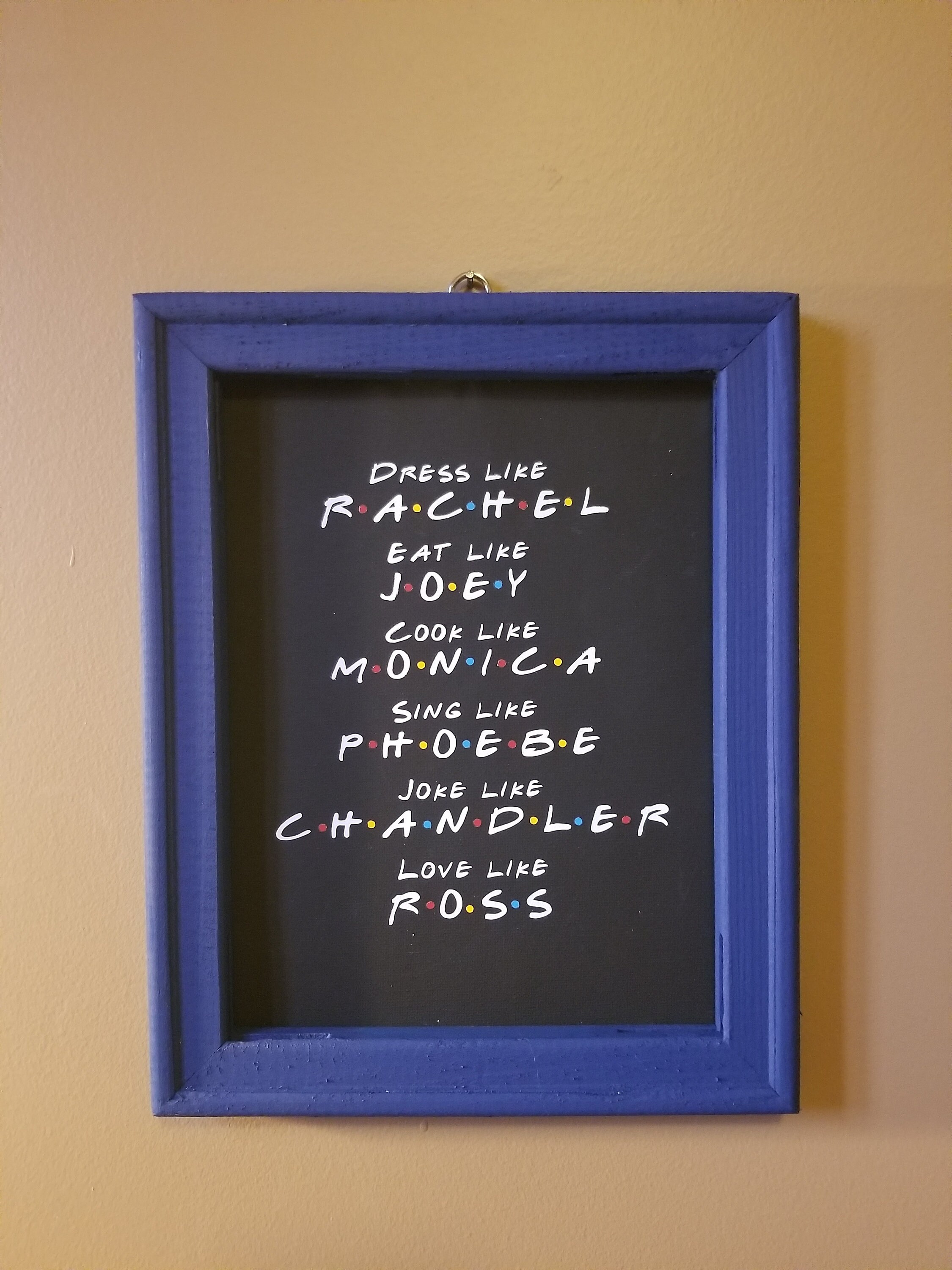 Friends themed canvas wall decor framed or unframed sign Etsy