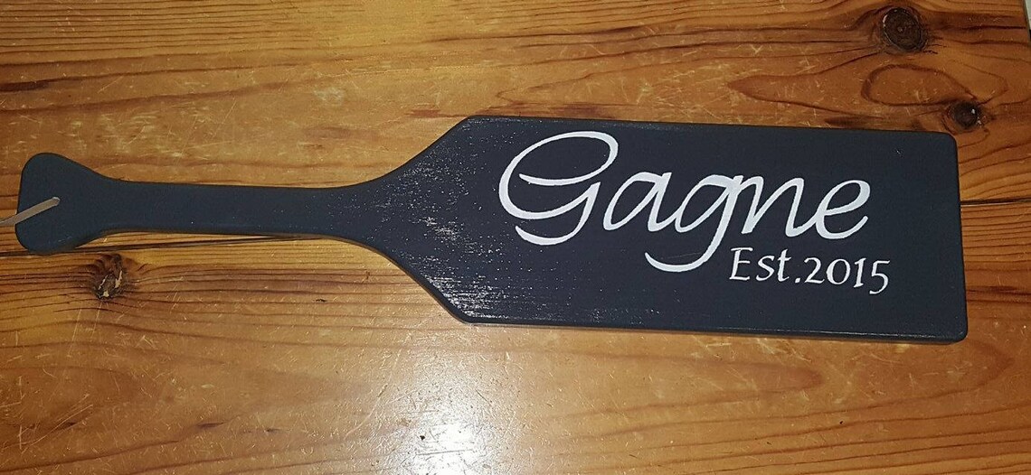Custom wooden paddle sign | Etsy