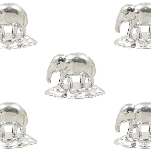 Pure Silver Elephant Statue Etsy