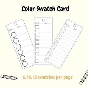 Tarjeta de muestra de color, carta de color negro, marcadores para cartas de muestra, carta de muestra para colorear imprimible, círculo, cuadrado, corazón