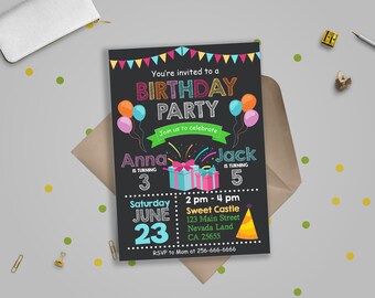 joint birthday party etsy