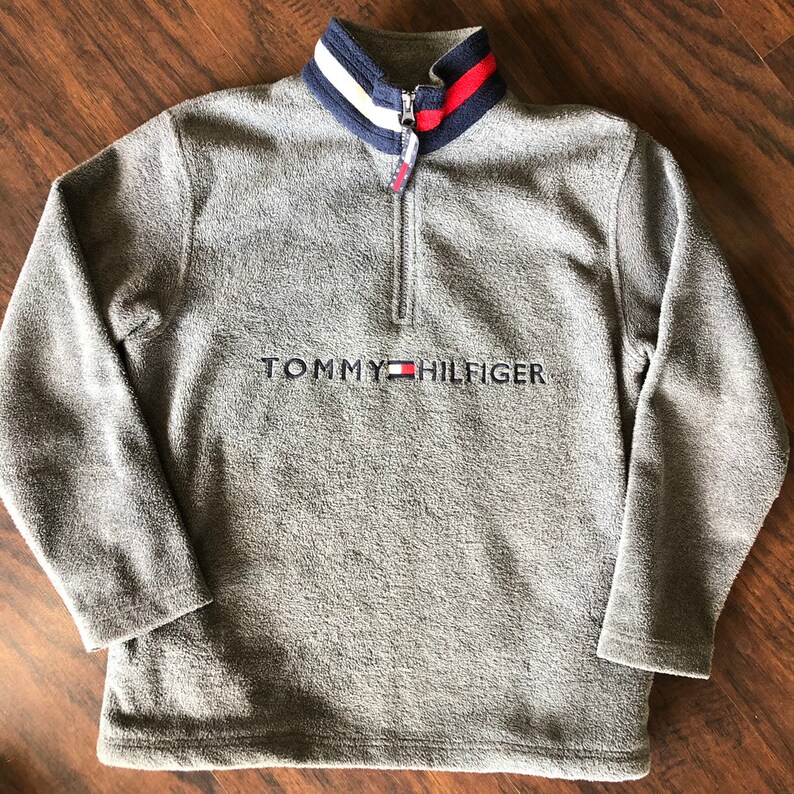 tommy hilfiger fleece zip up