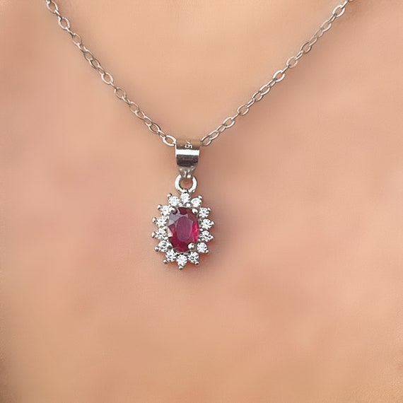 Topaz and ruby necklace best sale