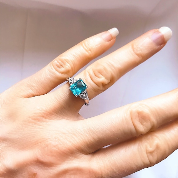 Genuine blue clearance topaz ring