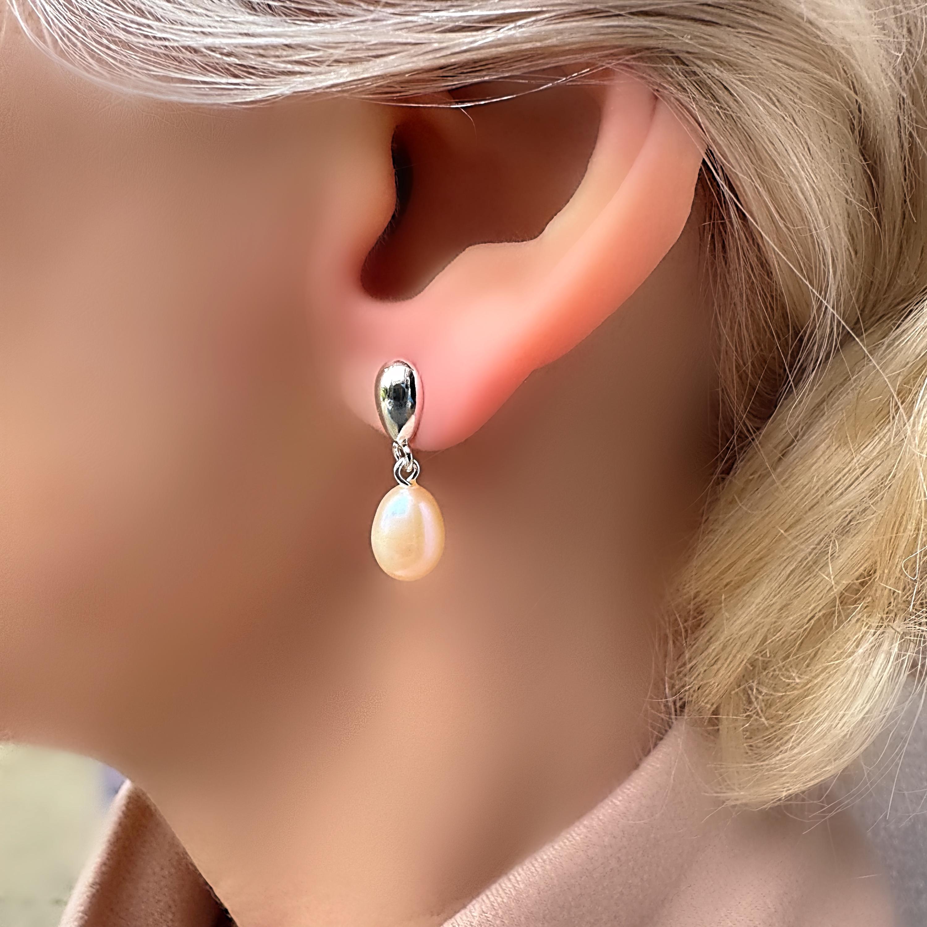 Orecchini Con Monachelle In Acciaio, Pendenti A Goccia Rossi E Perl - Foto 9