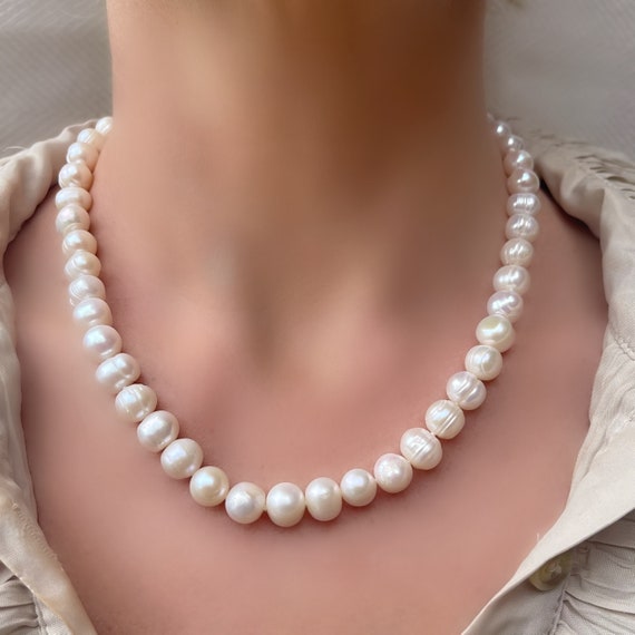 Pin on fresh water pearl necklace