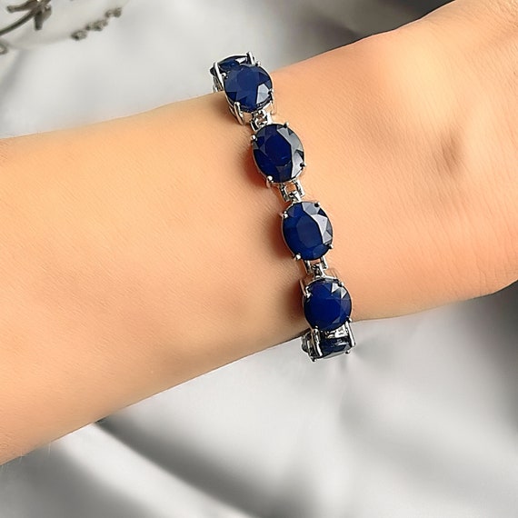 Effy 925 Sterling Silver Blue Sapphire Tennis Bracelet – effyjewelry.com
