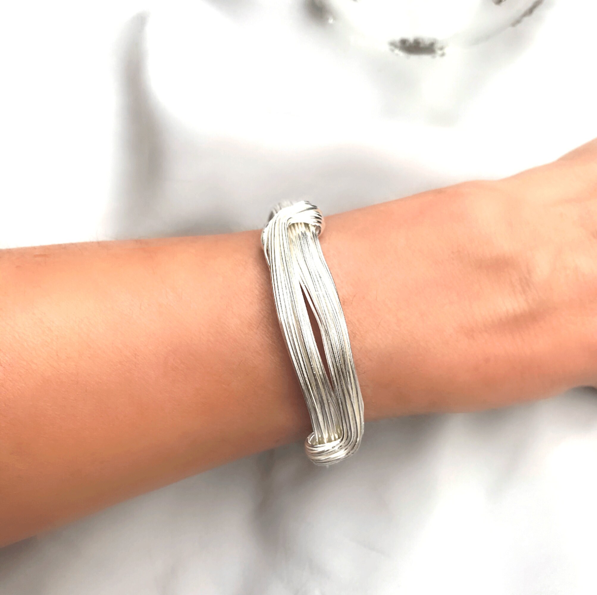 Wire warrior silver bracelet paparazzi deals