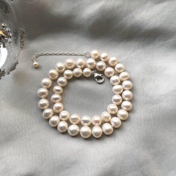 ネックレス・ペンダント Everyday Pearl Necklace 10mm Amazon.com: The Pearl Source 14K Gold 9-10mm AAAA Quality