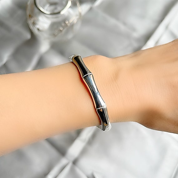 BAMBOO CUFF SILVER BAMBOO CUFF SILVER