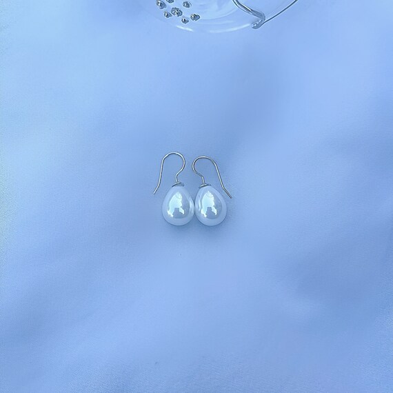 Orecchini pendenti ovali in argento sterling con gemme di quarzo