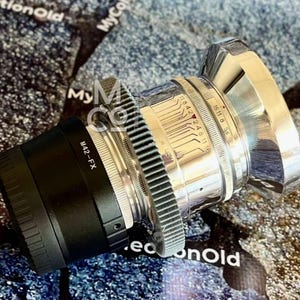 Anamorphic lens Helios-44-2 KMZ 58 mm f/2.0 Cine mod, oval bokeh and flares, vintage anamorphic lens with adapter M42 – Fujifilm X-mount