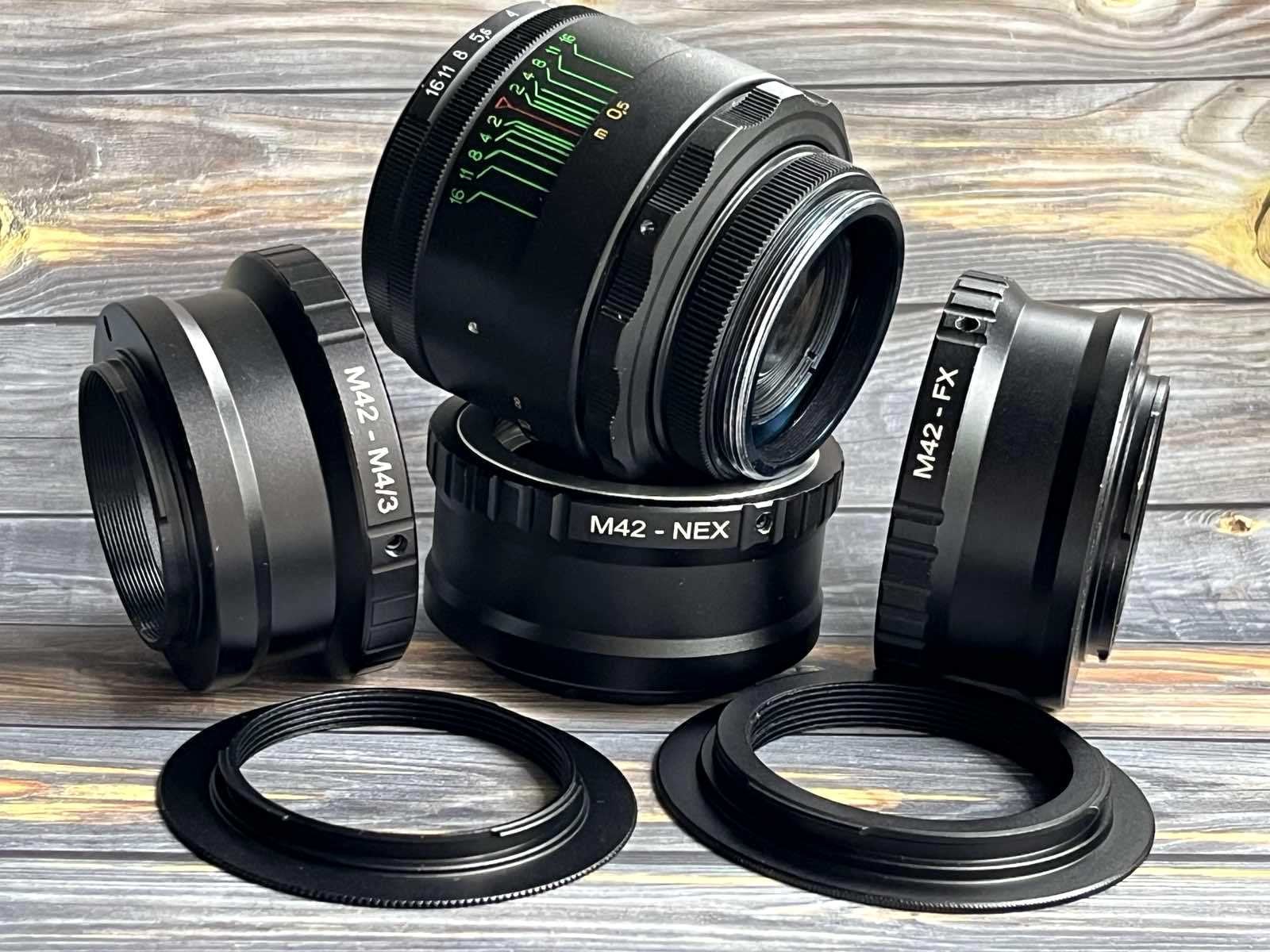 K&F Concept M42-FX ーHelios 44-2 58mm F2 HELIOS 44-2 Lens (2/58mm) Mount M42, Beautiful Bokeh, With Any