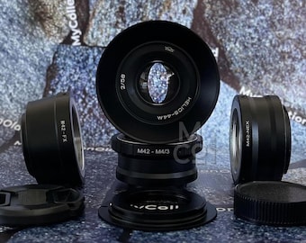 アナモルフィックレンズ Helios 44 M 2/58 mm M42、お好みのアダプター付き Sony E (NEX)、Canon EF、micro 4/3、Fujifilm fx、Nikon