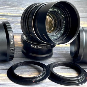 Lens MС Helios 44М-7 2/58 (M42), swirly bokeh, with any adapter of your choice Sony E (NEX), nikon, canon EF, micro 4/3, fujifilm fx