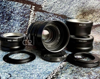 MС Helios-44-3 BelOMO 58 mm f/2 vintage lens met adapter naar keuze, M42 Sovjet portretlens