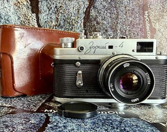 Zorki-4 35 mm-afstandsmetercamera, met Industar-61 52 mm f/2.8 vintage Sovjetcamera