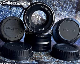 Helios-44 M レンズ 2/58 mm、お好みのアダプター付き Sony E (NEX