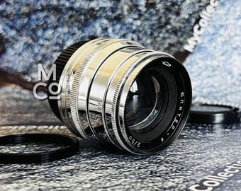 Jupiter-8 2/50 - fast lens M39/M42 for rangefinder cameras, rare vintage lens