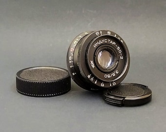 INDUSTAR-50-2 3,5/50 mm Sovjet vintage lens, vatting M42, kopie Tessar
