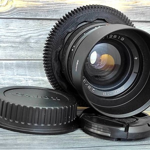 Mir-1B 2.8/37mm anamorphic lens, CINEMA LENS, Canon EF mount, Soviet vintage lens, beautiful oval bokeh and flare