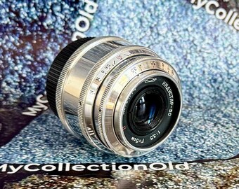 Industar-50 rood P 50 mm f/3.5 M39 vintage Sovjetlens, afstandsmeter en spiegelloze cameralens