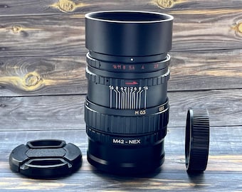 Helios-44-2 lens 58mm f./ 2 adapter E-Mount Sony NEX rare vintage lens