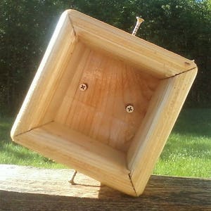 4x4 Post Mount for Bird Feeders or Bird House Cedar Wood TBNUP 1S