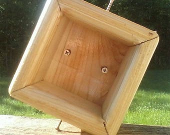 4x4 Post Mount for Bird Feeders or Bird House Cedar Wood TBNUP 1S