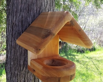 Handmade Cedar Hummingbird Nesting Shelf: Tiny Bird House