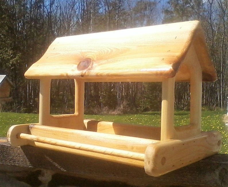 Extra Large Fly Through Platform Bird or Squirrel Feeder Cedar - Etsy