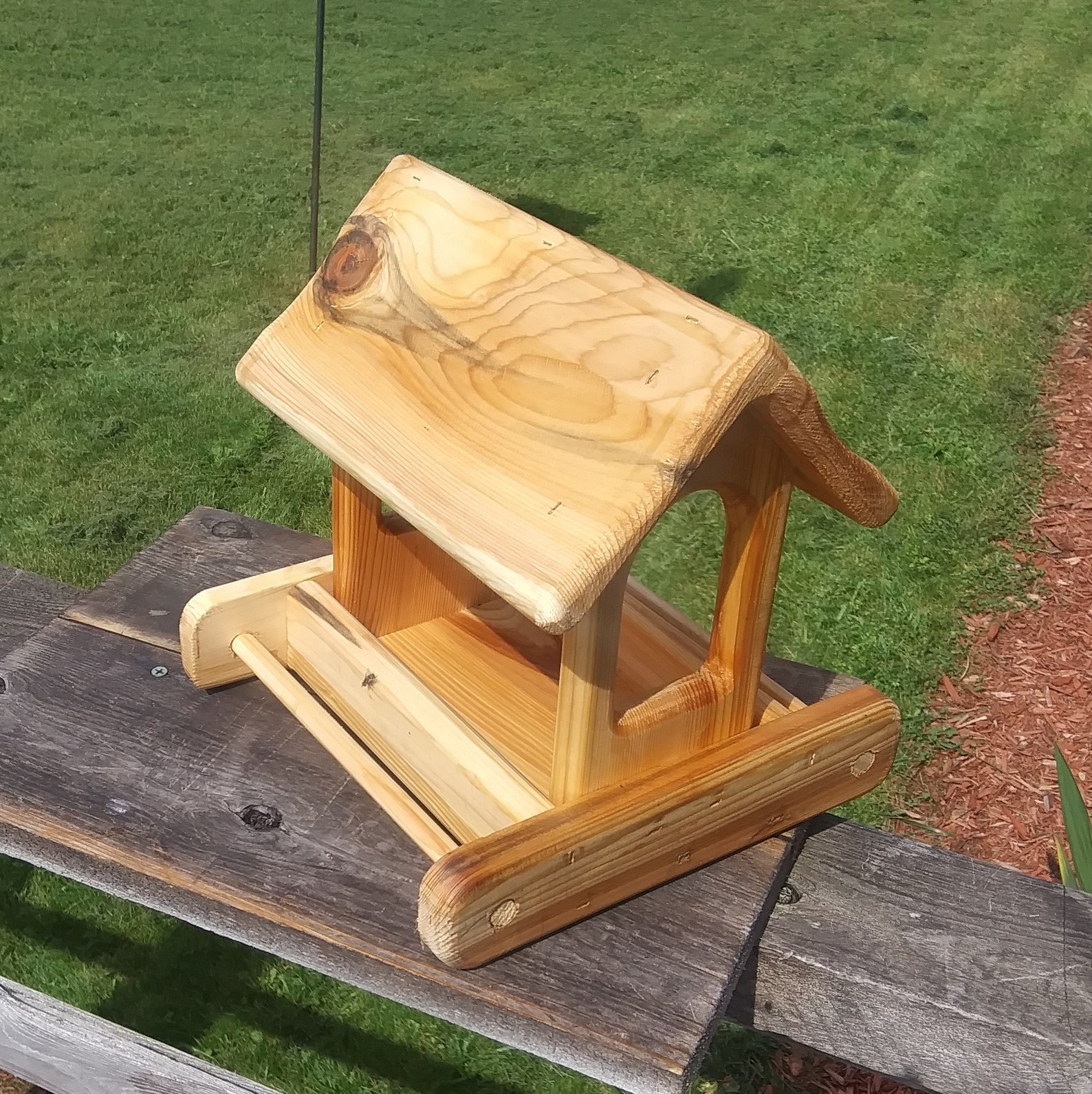 Pequeño poste monte madera de cedro volar a través de la | Etsy