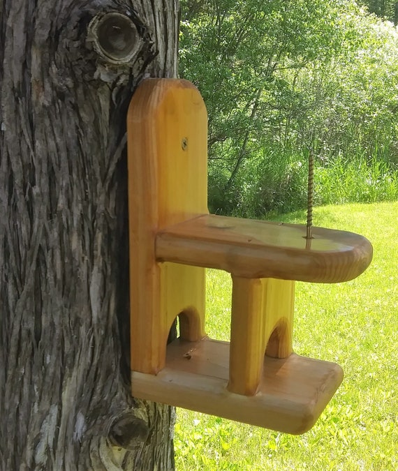 Corn Cob Squirrel Feeder Cedar Wood Tbnup 1 Etsy