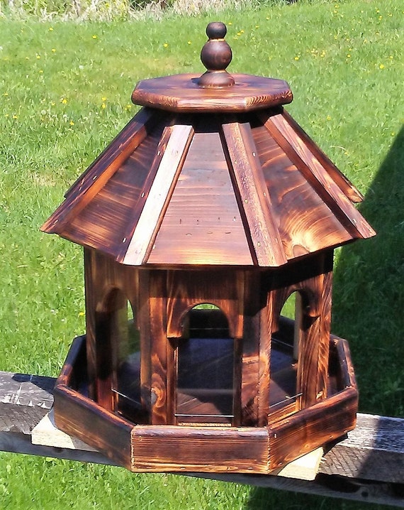 Beautiful Very Large Handmade Cedar Wood Gazebo Style Bird Etsy