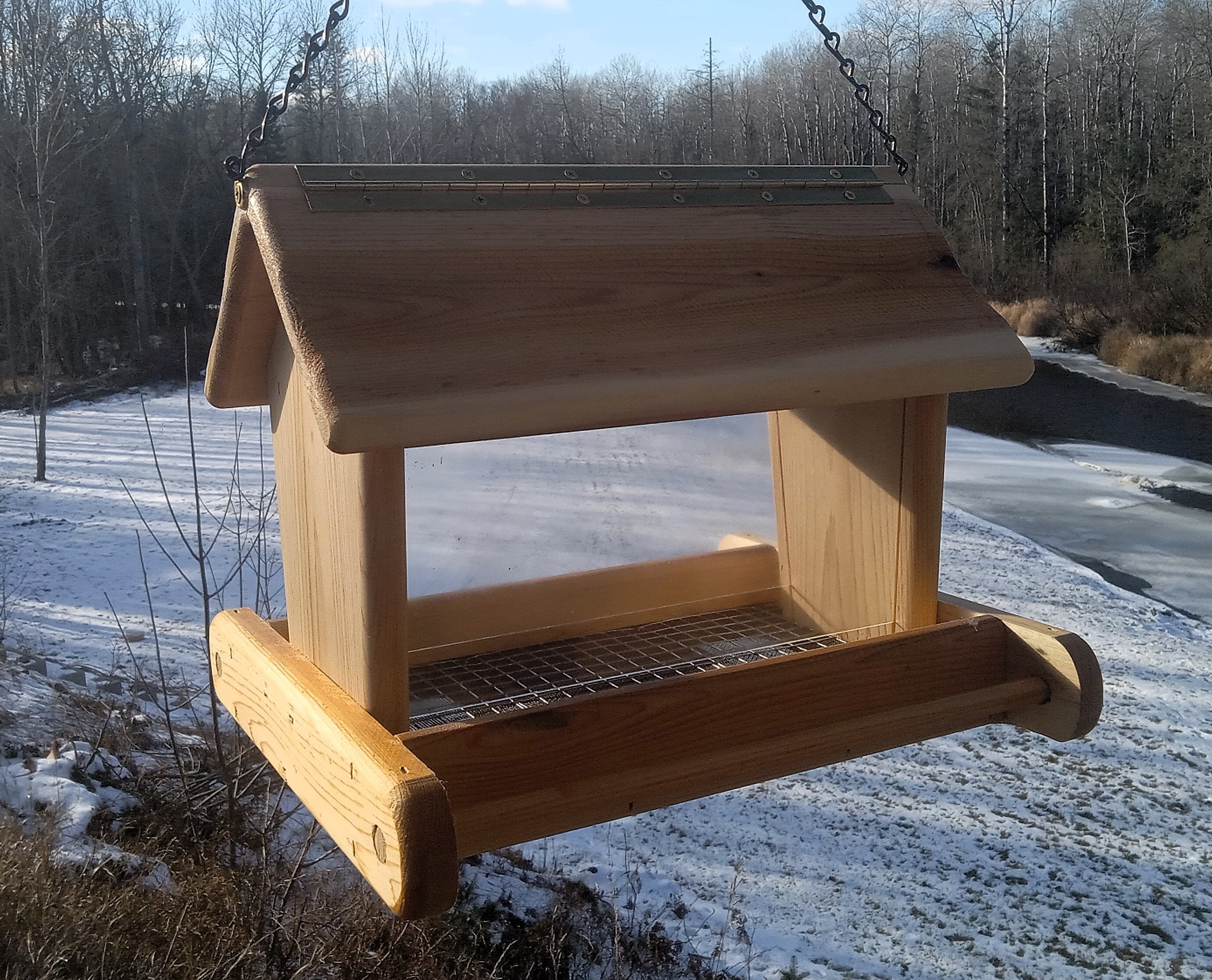 Bird Screen Rack Screen Floor Large Hanging Bird Feeder Cedar Wood TBNUP #1SFH - Etsy