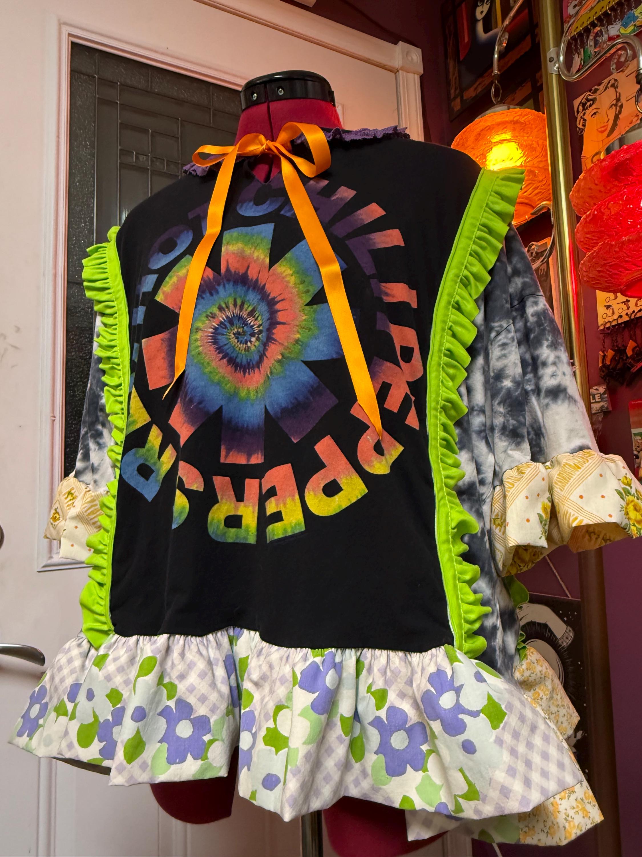 Red hot chili peppers shirt tie dye - Etsy 日本