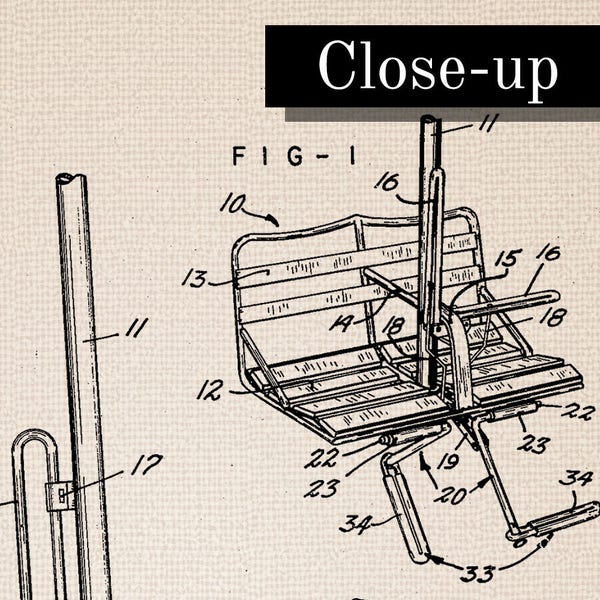 Ski Lift Chair Patent, Ski Lift Chair Poster, Ski Lift Chair Art, Ski Lift Chair Gift, Ski Lift Chair Patent Poster, Ski Lift Chair Decor