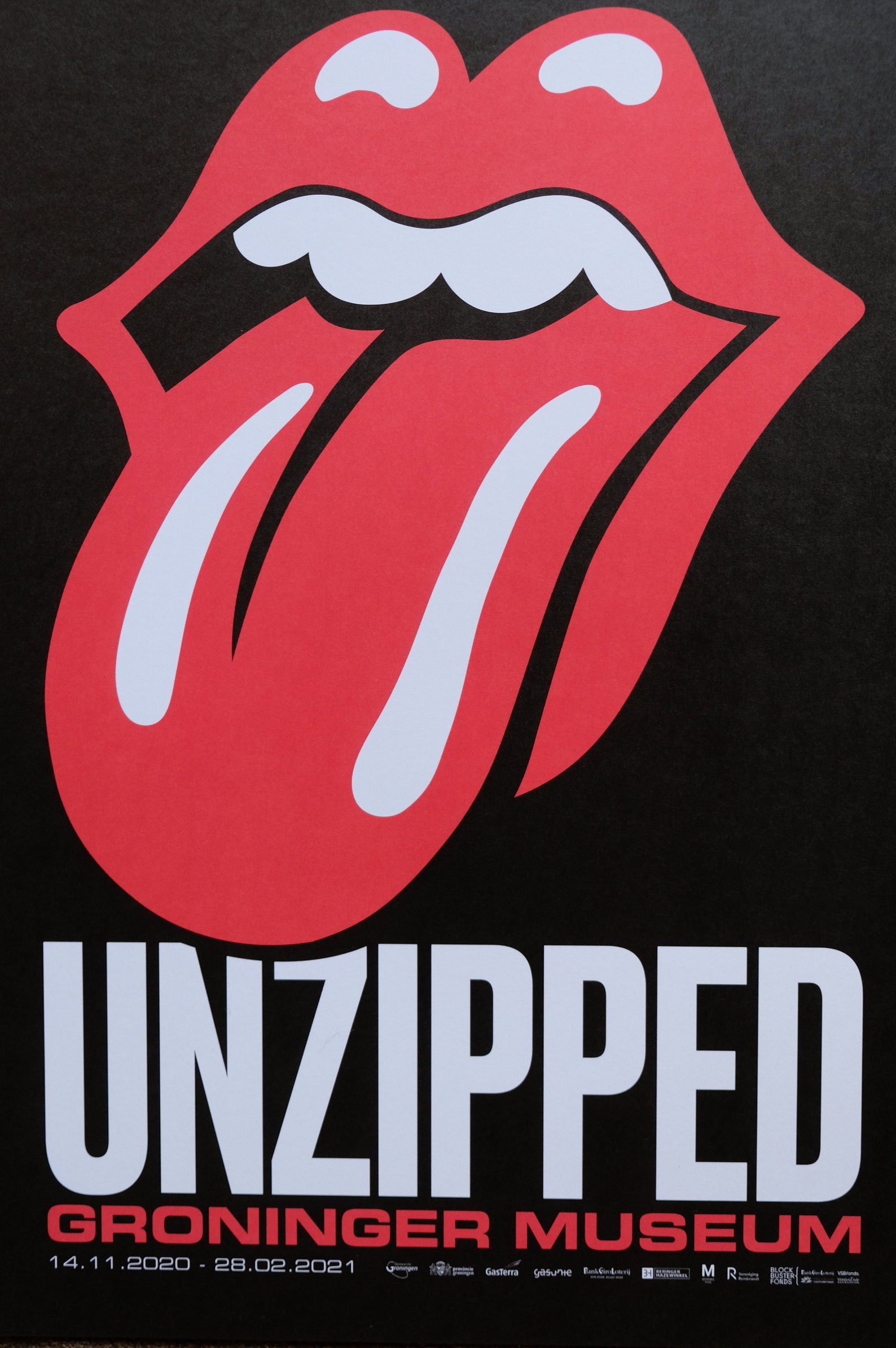 ラスト1枚、額付】ローリングストーンズ展ポスター② ROLLINGSTONES