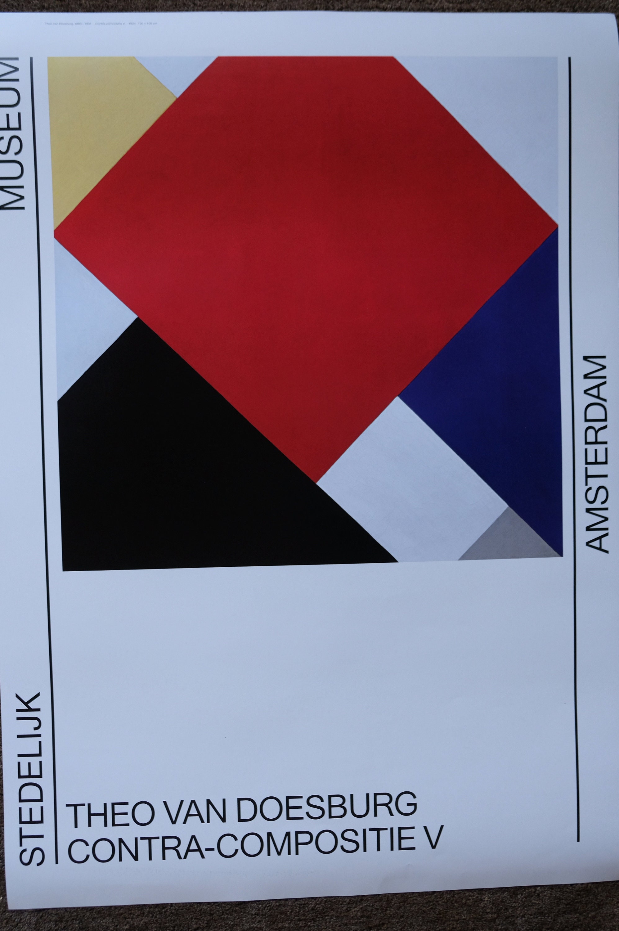 Theo Van Doesburg - Stedelijk Museum Amsterdam - Exhibition Poster