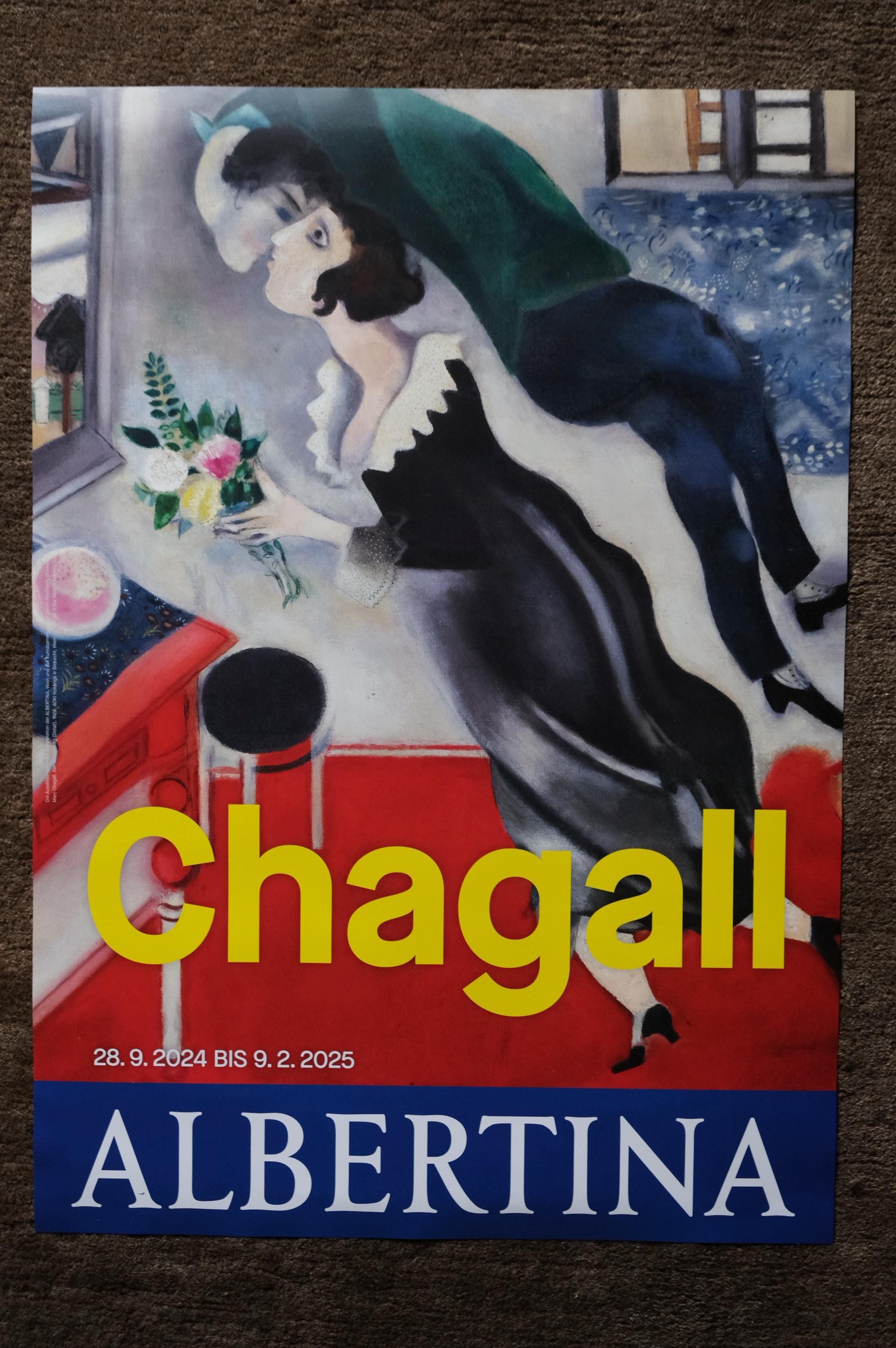 Chagall - Albertina Modern - Original Exhibition Poster - Etsy