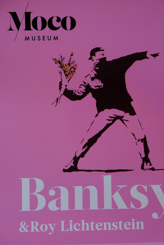 Banksy ポスター  SWEET  Moco museum Banksy & Roy Lichtenstein | Moco Museum Amsterdam - Etsy Israel