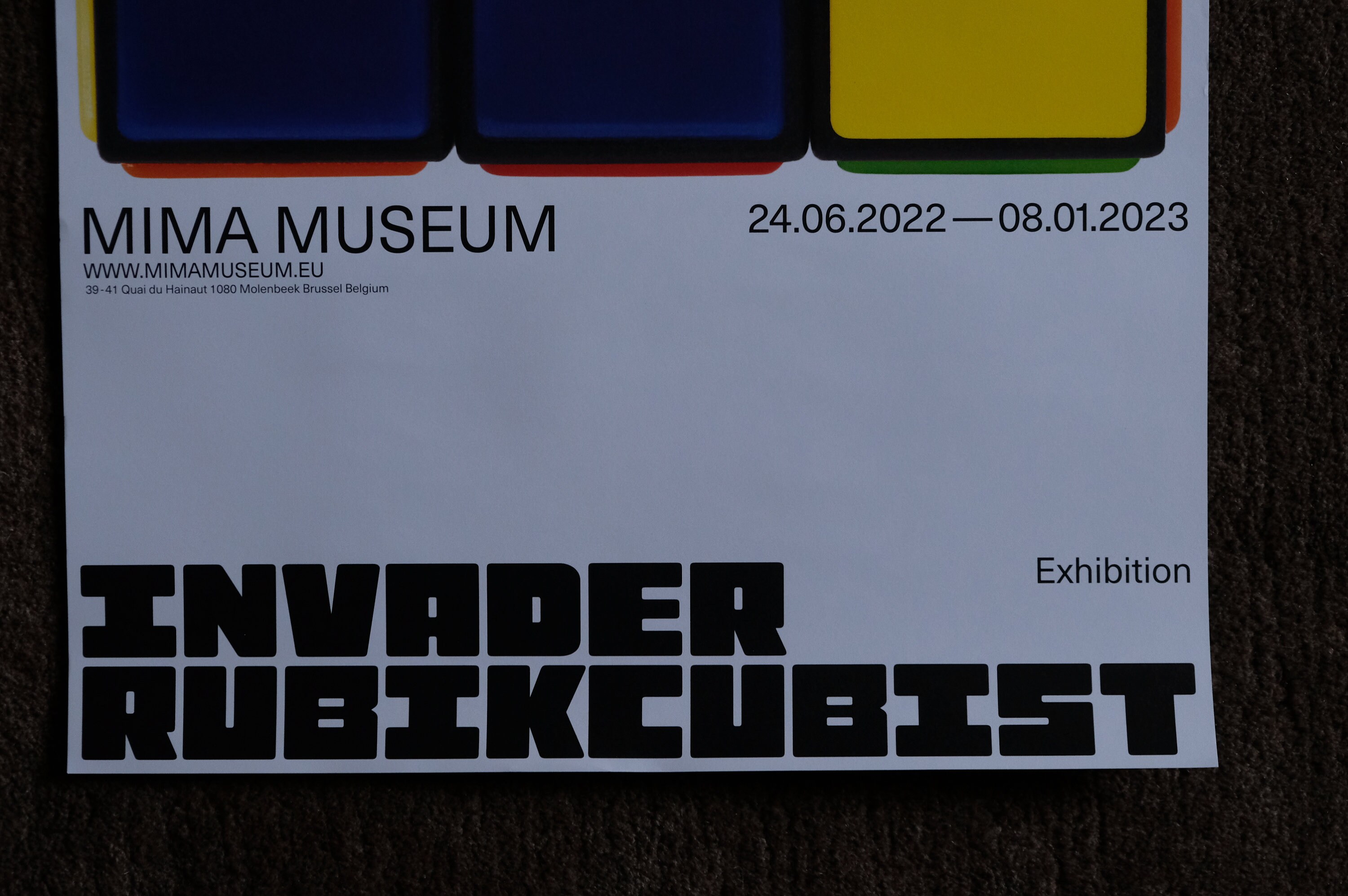 Invader Rubikcubist | Exhibition Poster MIMA Museum Brussels