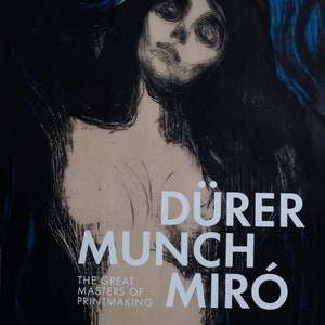 Eduard Munch "Madonna" | Museo Moderno Albertina | cartel original de la exposición | Durero Munch Miró