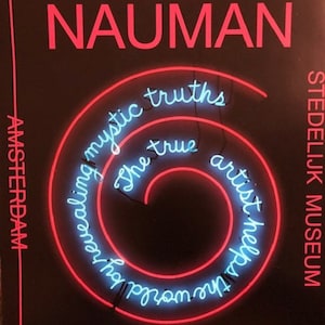 Bruce Nauman |  Museo Stedelijk de Ámsterdam | cartel de exposición