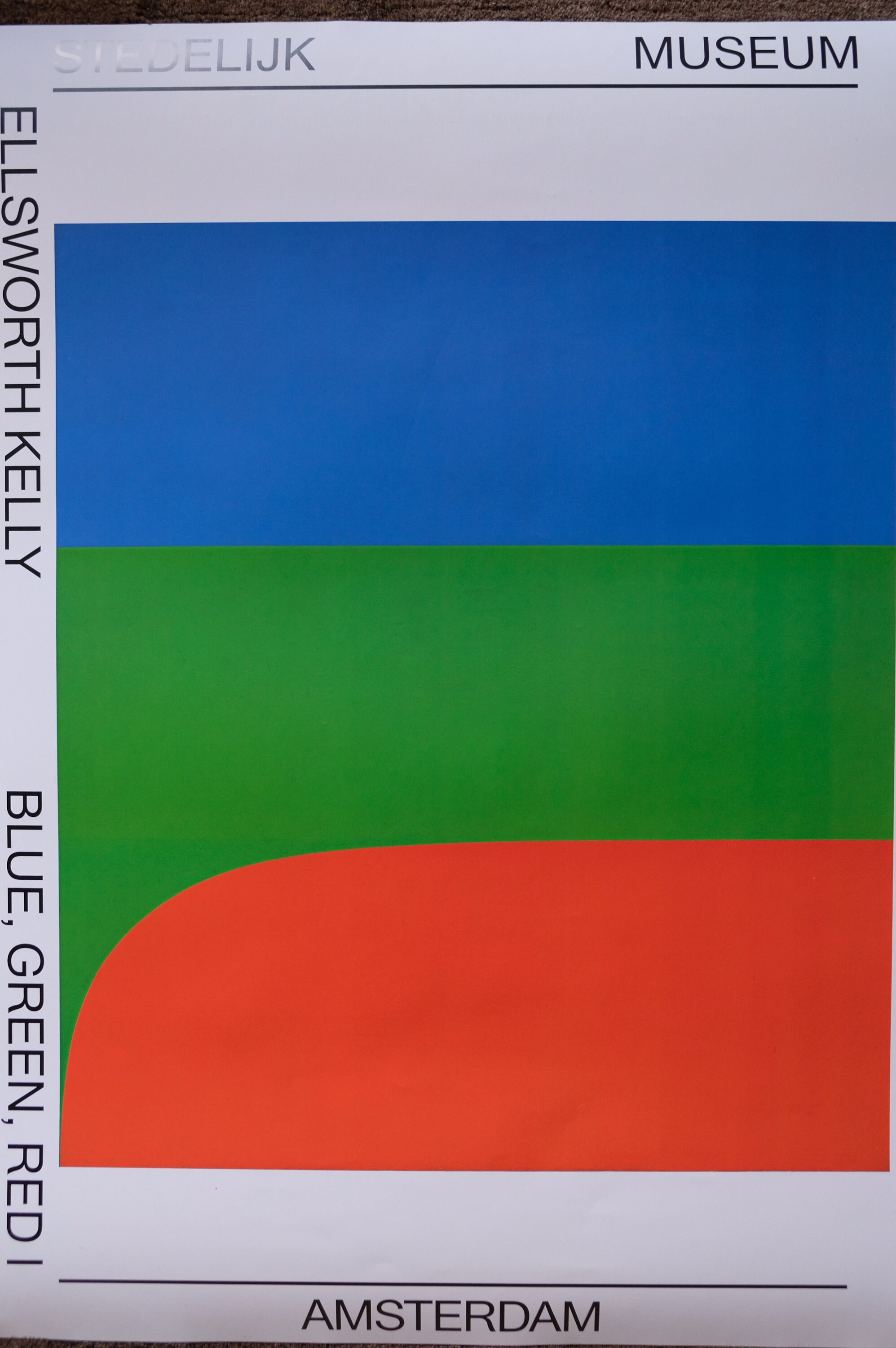 Ellsworth Kelly "Blue, Green, Red" - Stedelijk Museum Amsterdam - exhibition poster